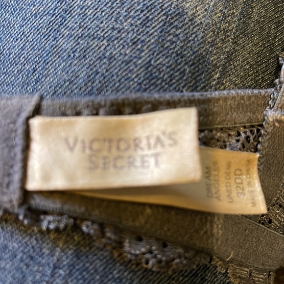 Victoria's Secret Dream Angels Lined Demi Padded Underwire Gray Bra 32DD - Picture 14 of 16